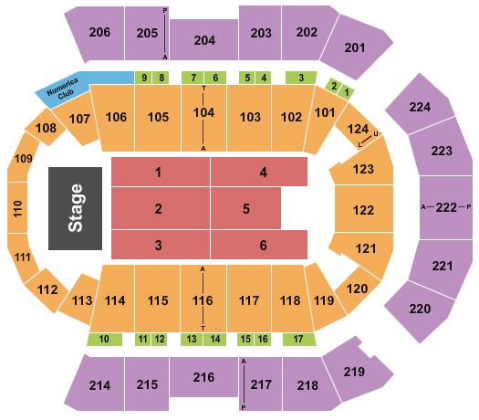 Spokane Arena Trans-Siberian Orchestra Seating Chart